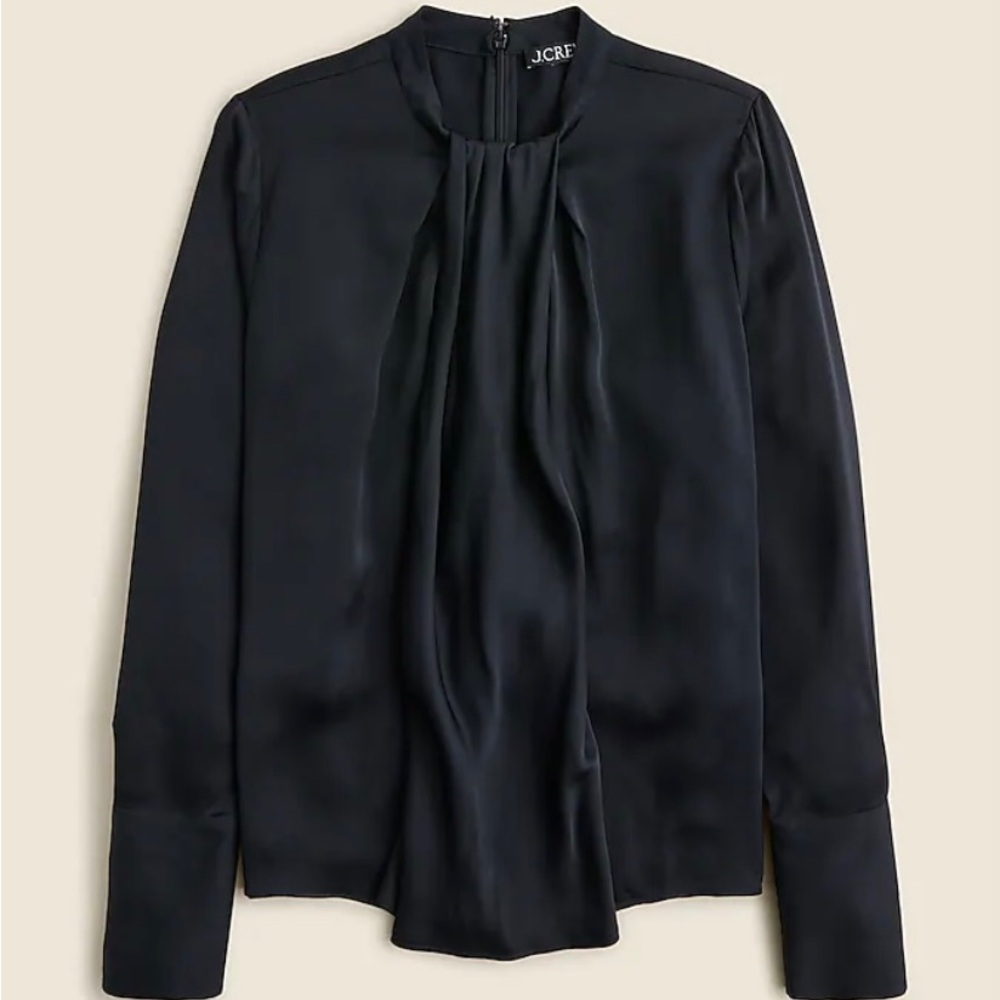NWT JCrew satin drape top